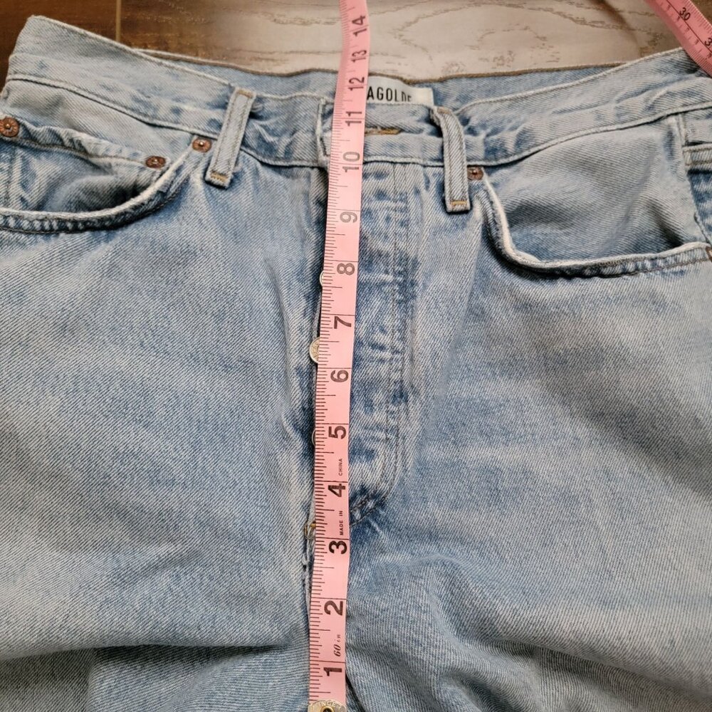 Agolde Light Blue Flare & Wide Leg Jeans - Picture 6 of 9